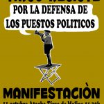 Manifestación en defensa de los puestos políticos de Tirso de Molina